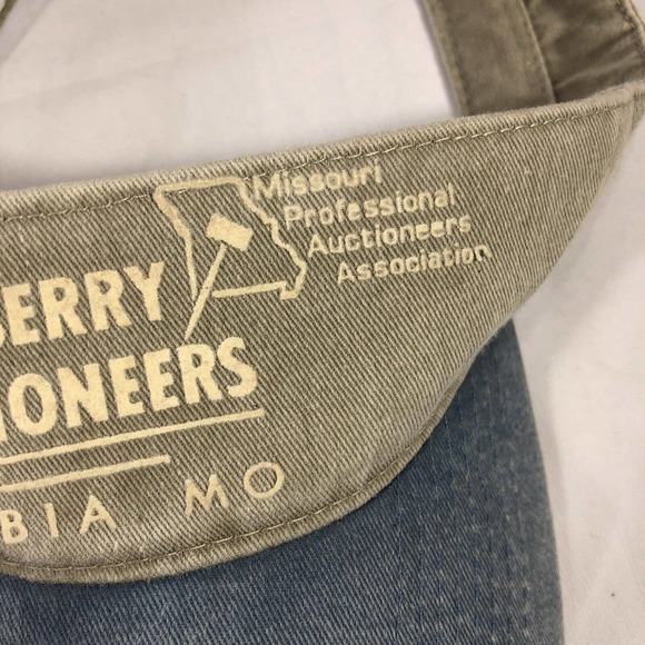 Atterberry Auctioneers Columbia MO Visor Cap Hat Otto One Size Fits Most OSFM - Picture 6 of 12